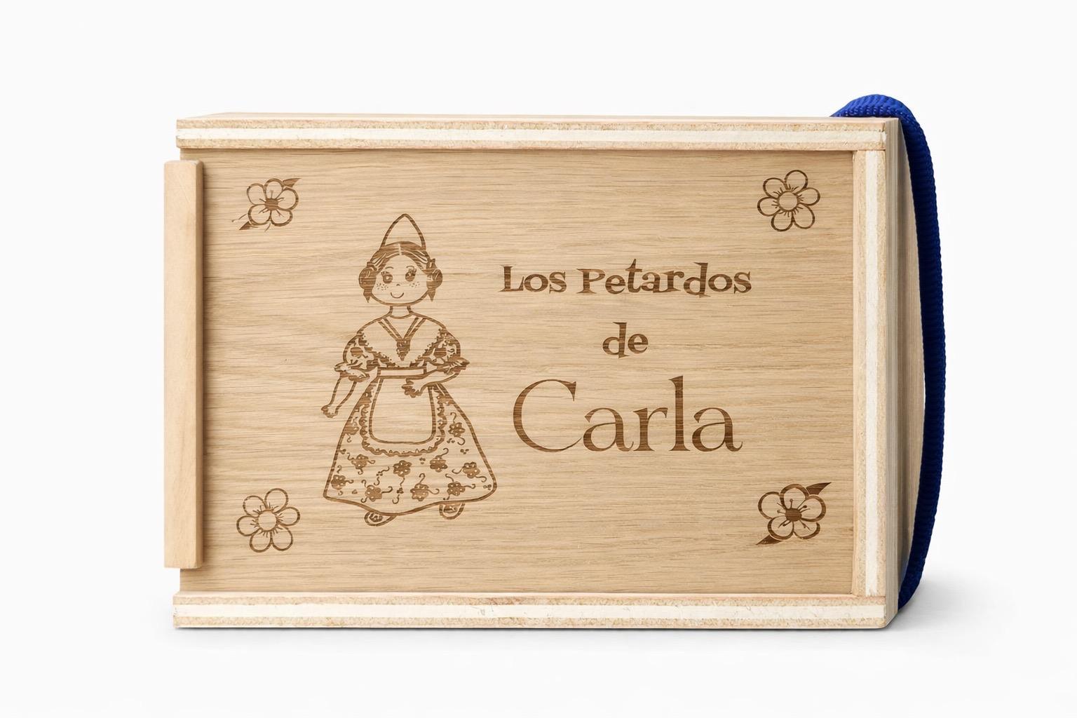 Caja de madera personalizada con grabado láser
